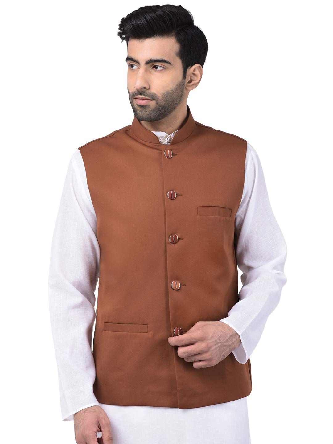 SG LEMAN Ethnic Wear Nehru Jacket For Men