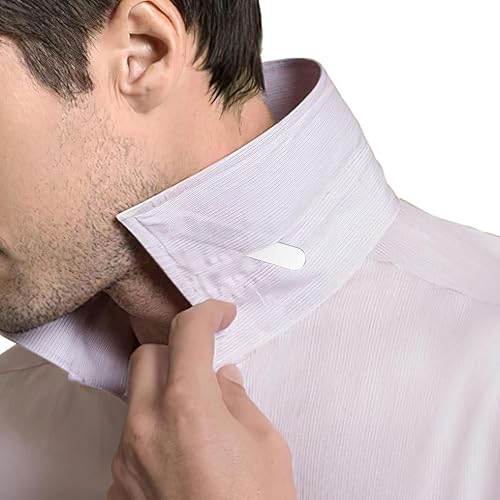 Miniatura 2 de PartyKindom 36 piezas de acero inoxidable collar se queda para hombres traje collar estancias para hombres camisas de vestir regalos para él, Acero