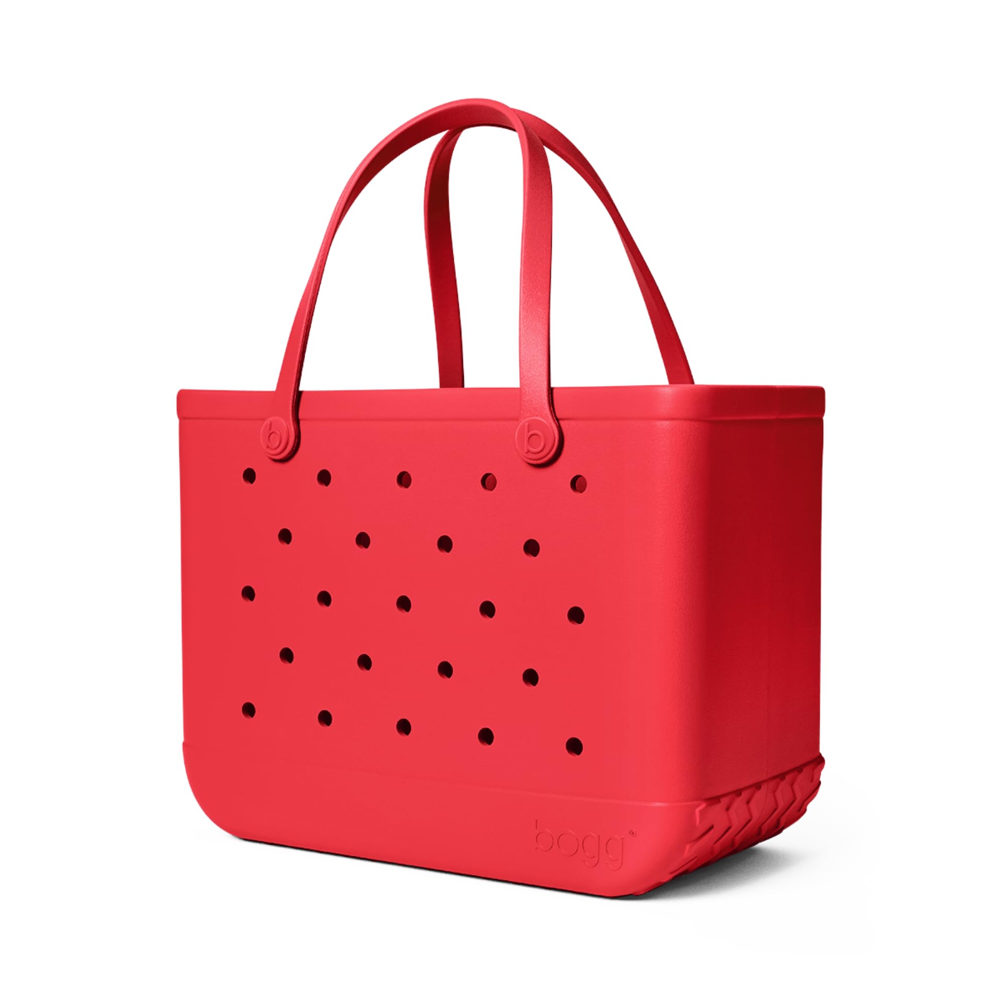 BOGG BAG Original Large Tote – 19” x 14” x 9” – Durable, Washable, Tip-proof – Beach, Pool, Boat, Work, Sports (Off to the Races Red)