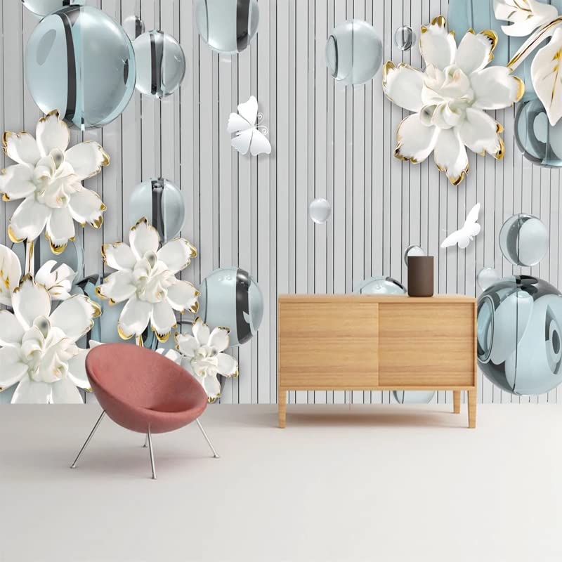 Papier peint en relief 3D moderne pour masquer les imperfections du mur