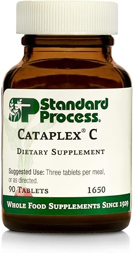 Standard Process Cataplex C - Soporte inmunológico soporte suprarrenal y suplemento de salud de la piel y los huesos con vitamina C citrato de