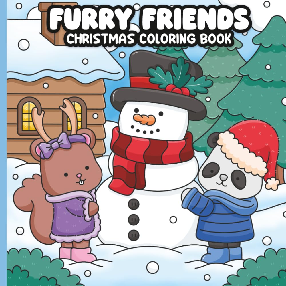 Furry Friends: Christmas Coloring Book (The Furry Friends Series)