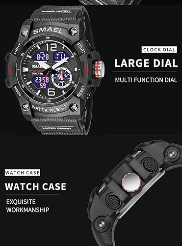 Miniatura 7 de Militar relojes para hombres deportes al aire libre reloj digital táctico ejército reloj LED cronómetro impermeable militar relojes para hombres,
