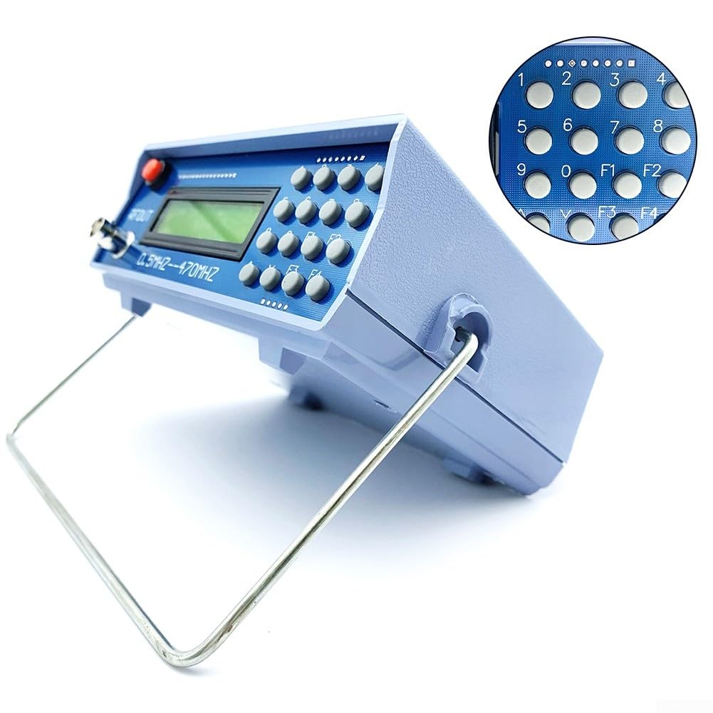 Generatore di segnale radio RF, generatore di segnale citofono, generatore di segnale radio FM da 0,5 MHz a 470 MHz, 210 x 160 x 70 mm