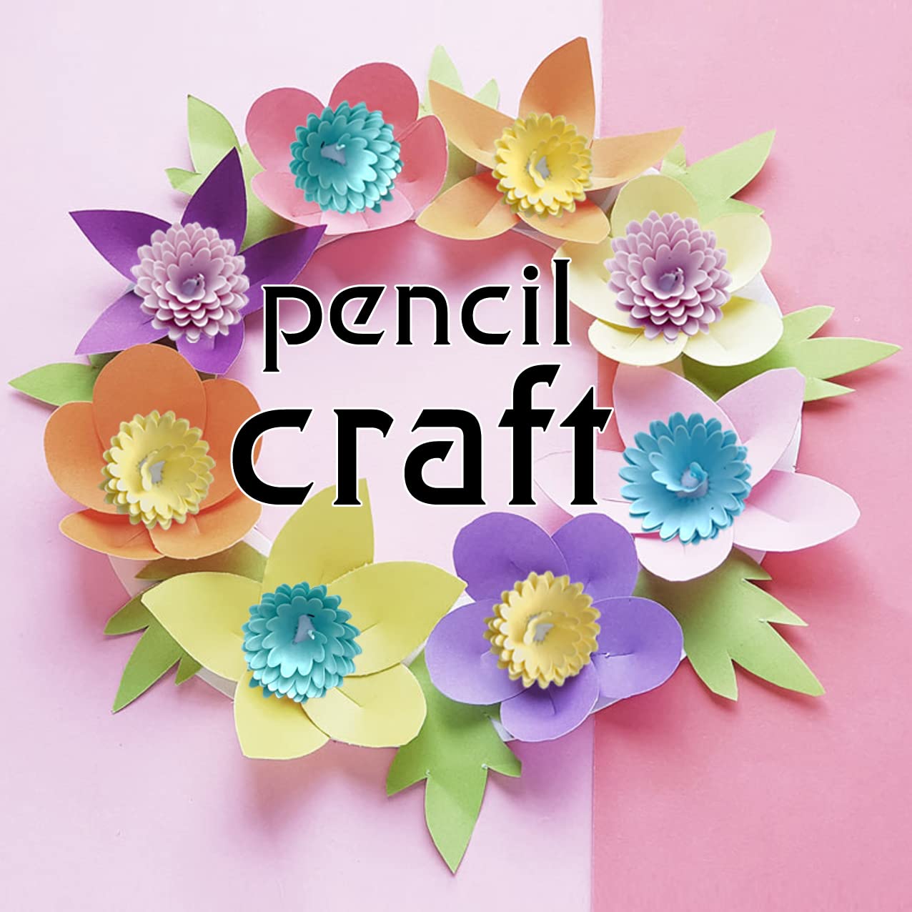Cute  #2, Fun Number 2 Pencils for Kids, Girls Pretty Pencil 12 Count Pack: Flower Pencils