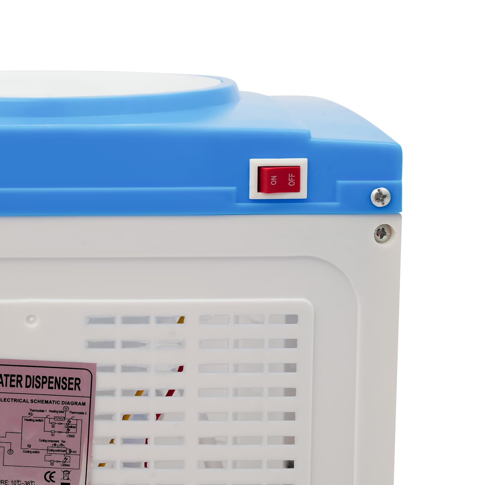 Elektryczny dystrybutor wody, dystrybutor gorącej wody zimnej | 220 V, 550 W, mini dozownik wody, do domu, kuchni i biura, 1,1-4,9 gal butelki na wodę