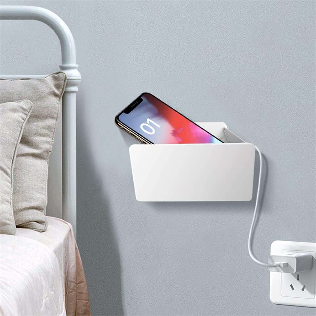 Hanging Storage Box Bathroom Self Sticky for Phone Remote Control Multifunctional Wall Mounted Foldable Holder(D)