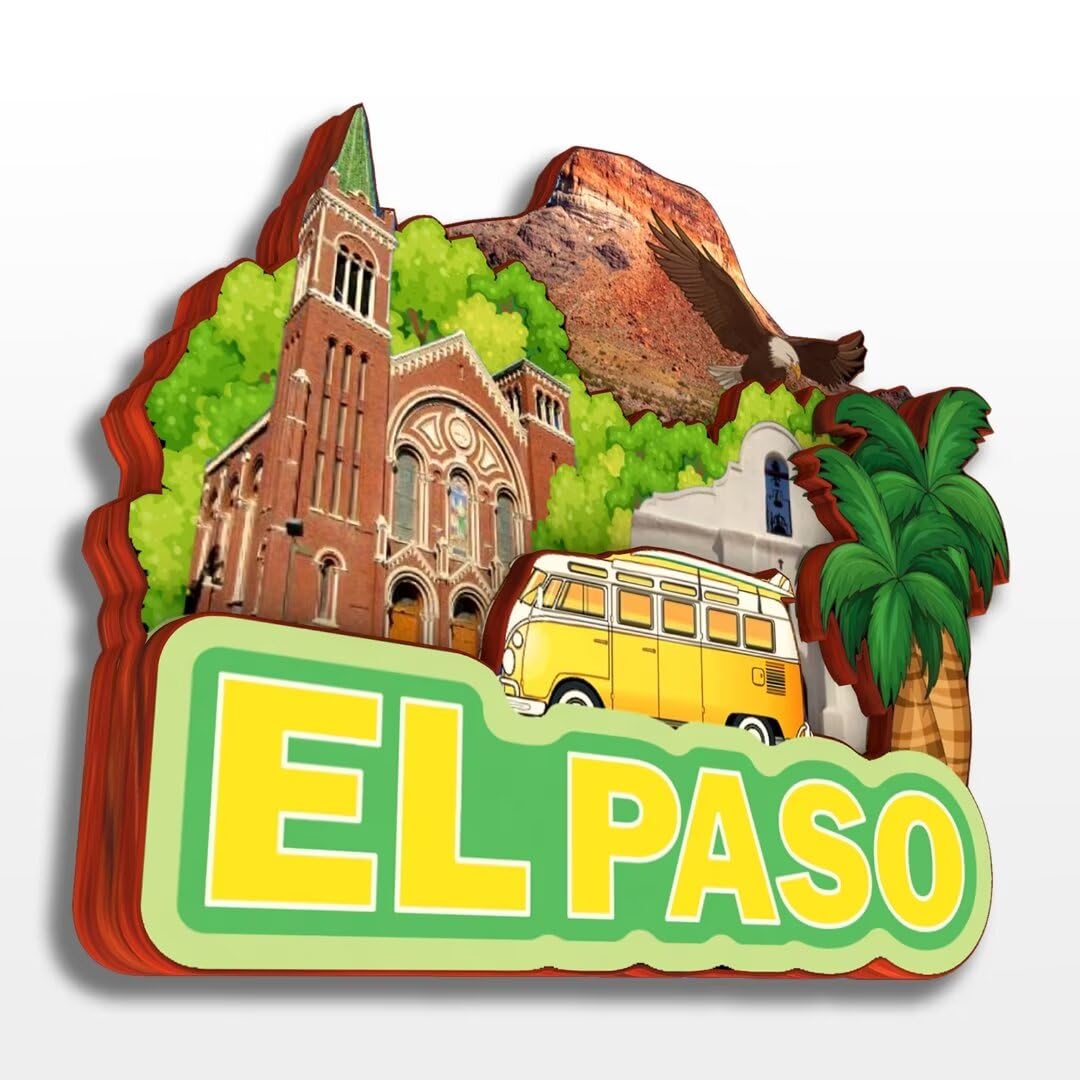 Quwsne Imán Para Nevera El Paso Texas Estados Unidos Imán Para Nevera