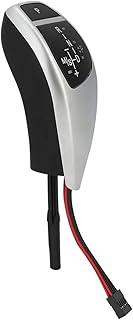 Botão de mudança de mudança de LED automático ABS botão de mudança botão de mudança de mudança de marcha alavanca automática para carro (titânio prata)