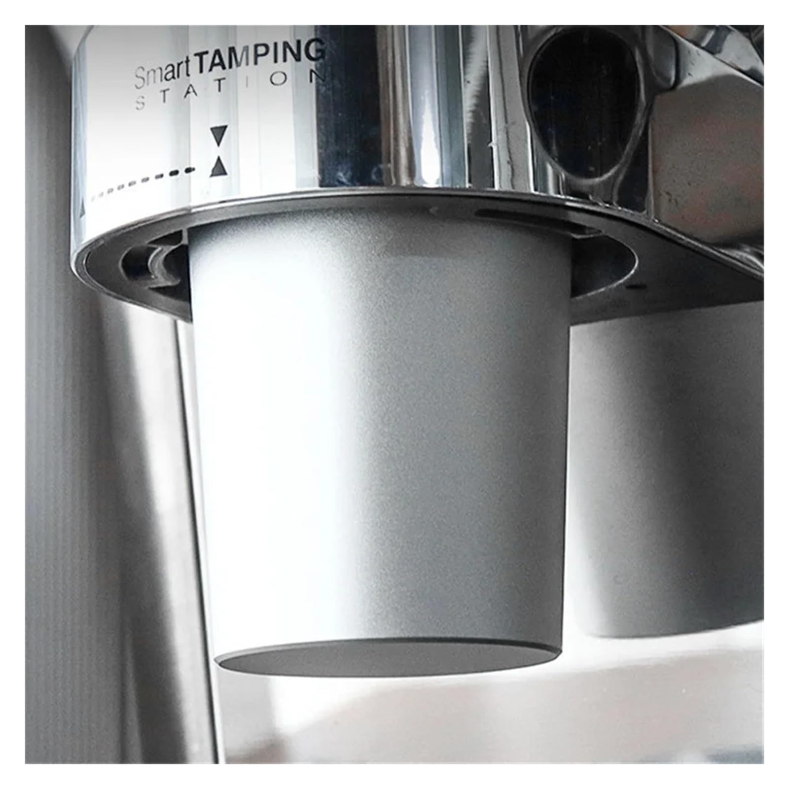Taza dosificadora de café for EC9335/EC9155/EC9665/EC9355 Anillo dosificador de aluminio Embudo dosificador de 51 mm for portafiltro de 51 mm Café y té(For Delonghi EC9355,Silver Ring)