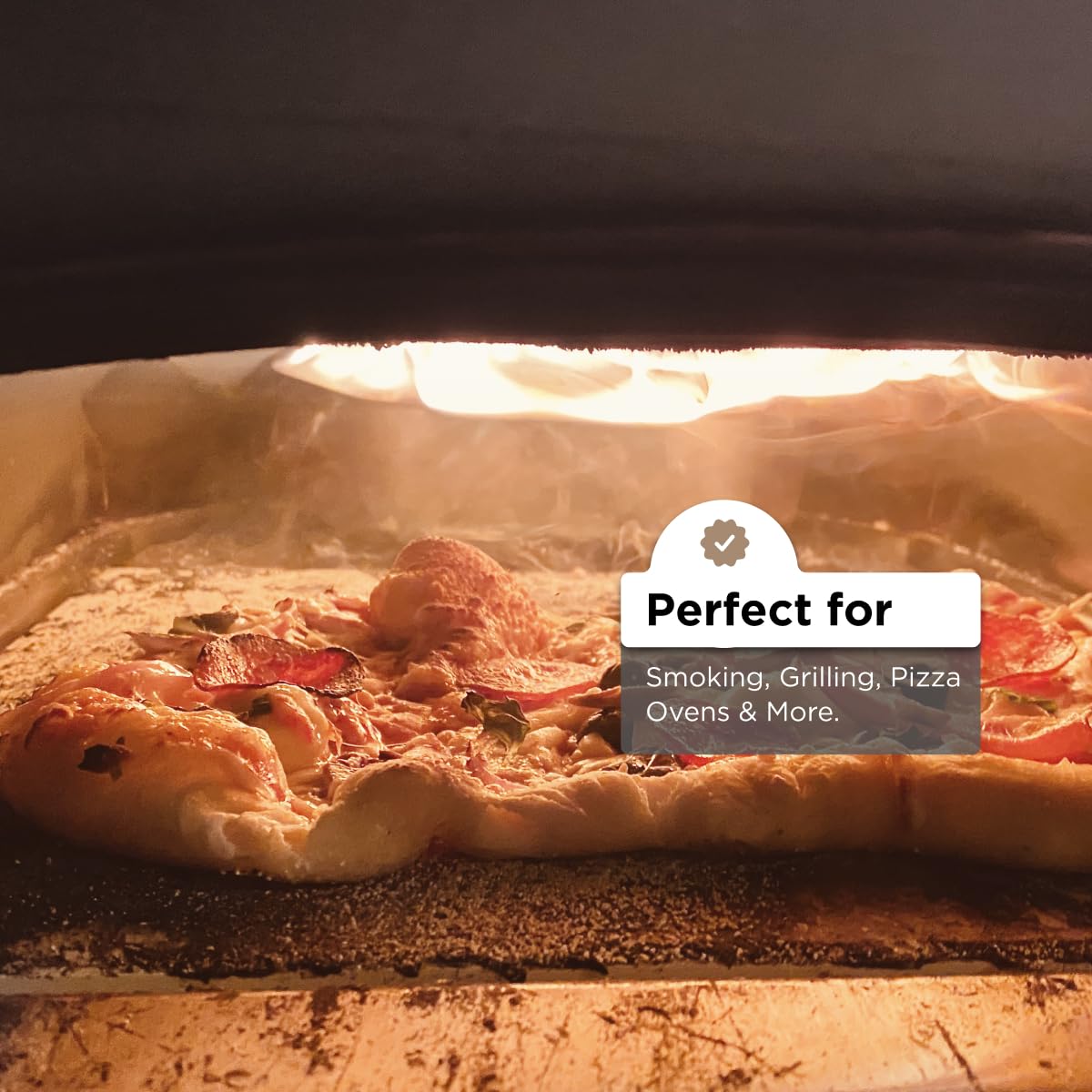 WoodForChef Mini bastoncini di legno da cucina, lunghezza 20,3 cm (grado da competizione), certificati USDA/CFIA per piccoli forni per pizza, affumicatura, barbecue o barbecue, in rovere rosso, 7,3