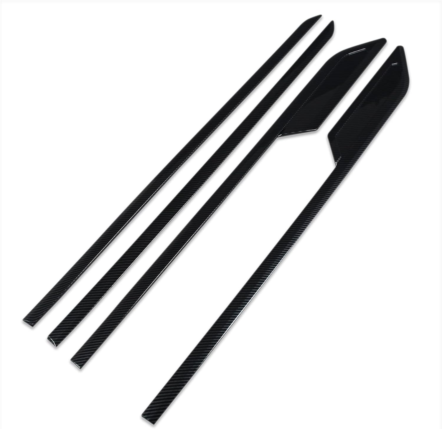 for Toyota Tundra 2022 2023 2024 2025 2026 Body Side Molding Door Guard Cover Trims Carbon Fiber Pattern