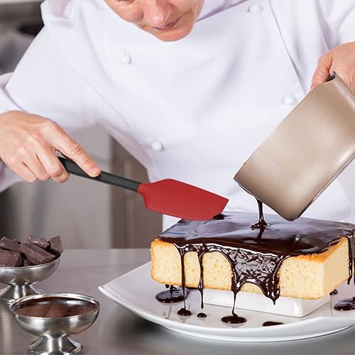 Miniatura 6 de Juego de 5 espátulas de silicona, resistentes a altas temperaturas, silicona de grado alimenticio, aptas para lavavajillas, para hornear, cocinar