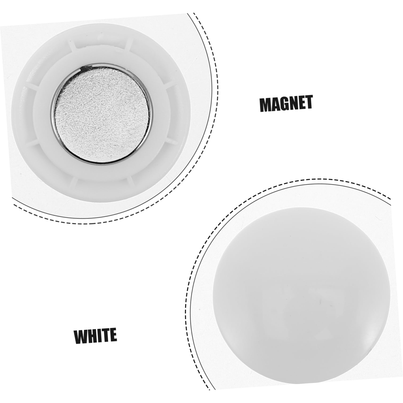 GALPADA Fermagli Magnetici per Pettorali da Gara 4 Paia Bianco Chiusura Magnetica Resistente e Leggera per Maratona Corsa Trail Running Accessori Sportivi per Corridori