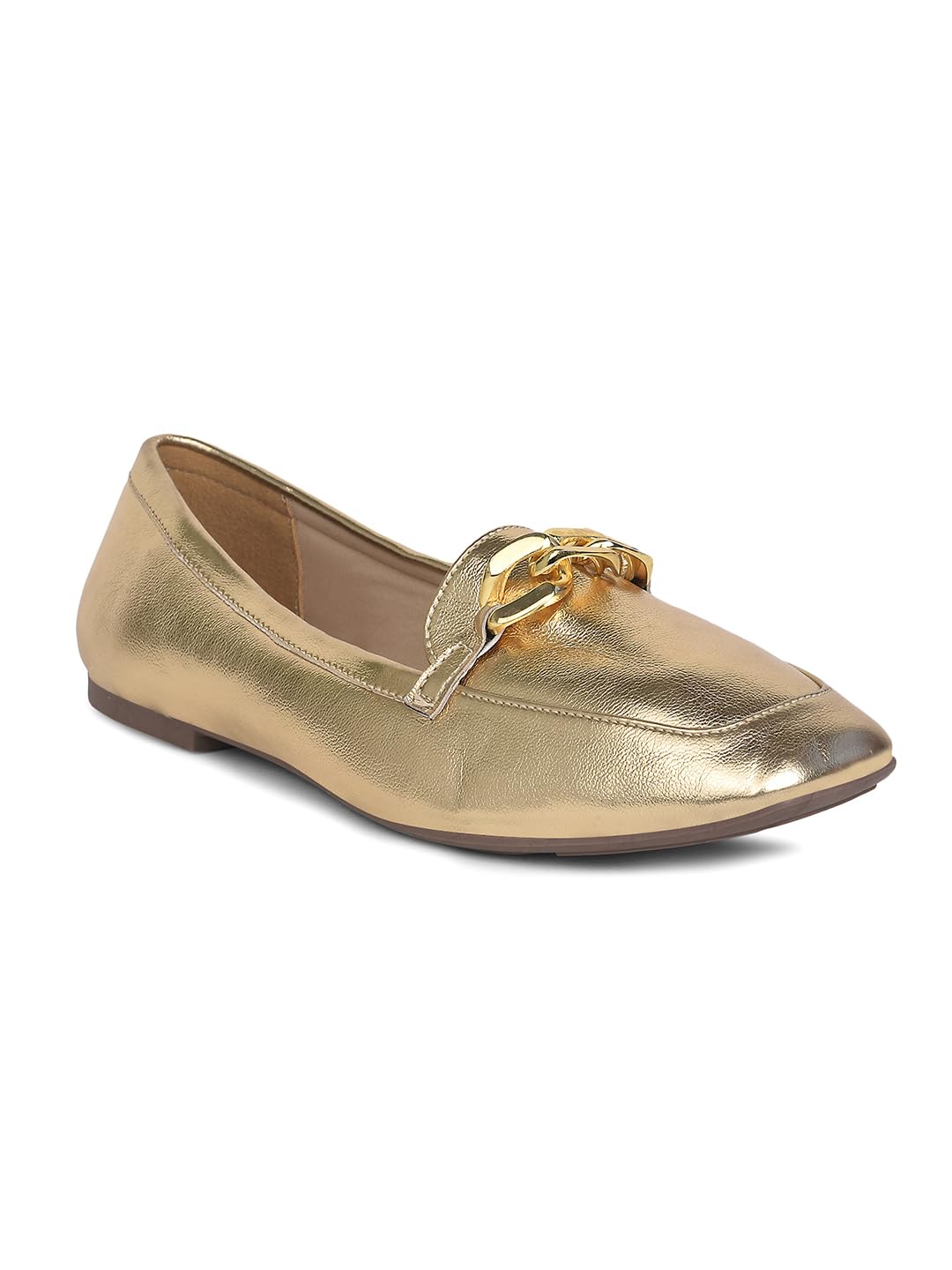 bata Women's Casual Loafer Shoes - Gold-picture-48