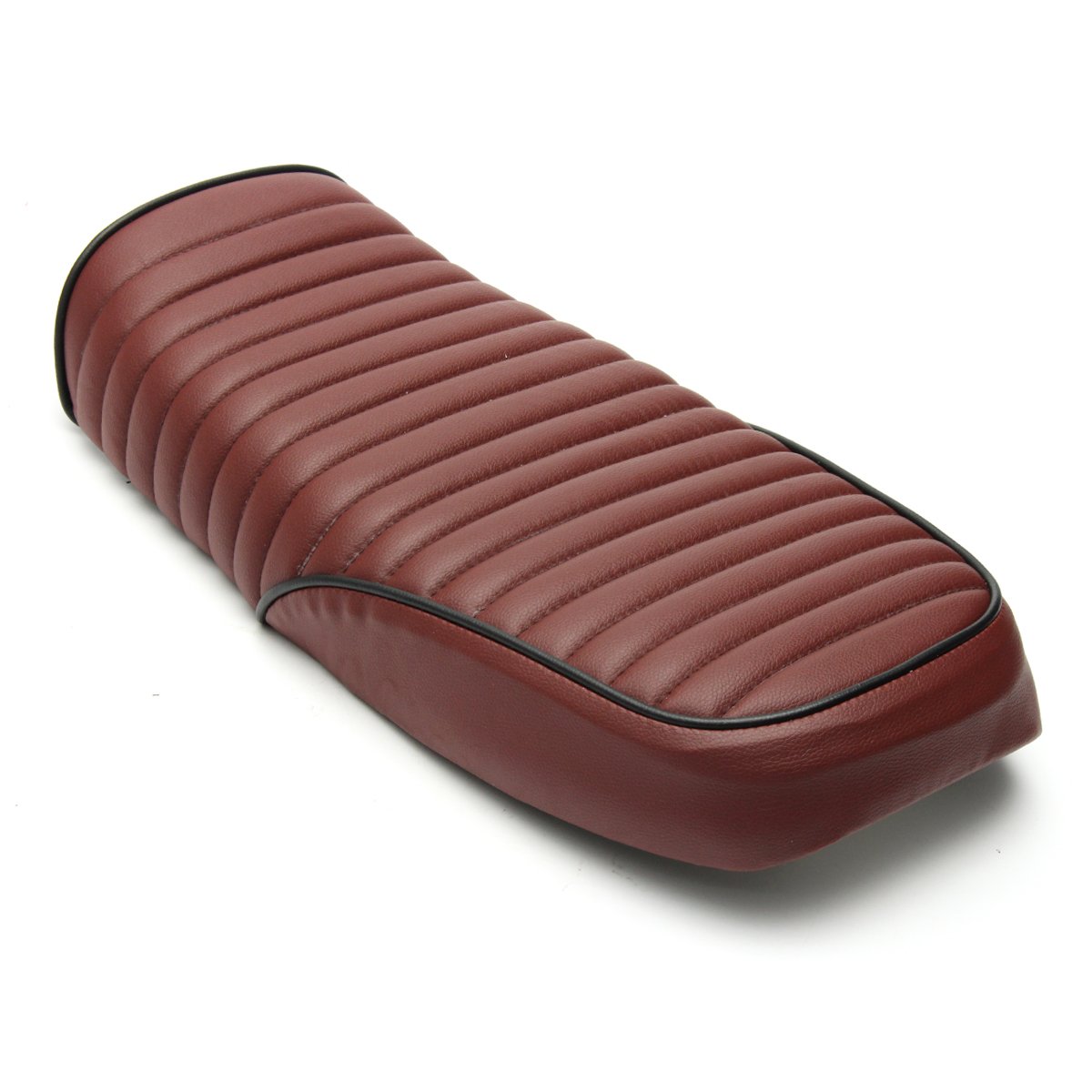 Moto Brownâtre Rouge Plat Personnalisé Café Racer Siège Vintage Selle Universel pour Honda