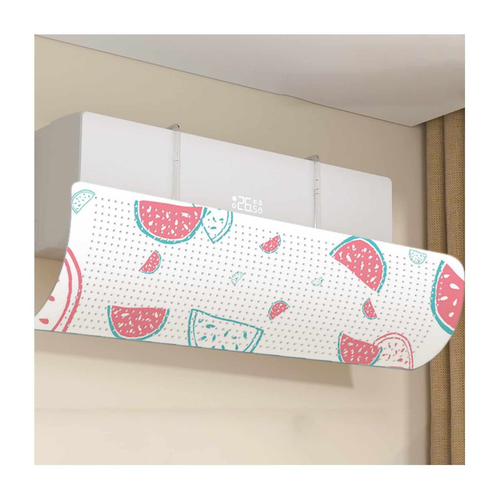 YFAURNDE Air Deflector for Window Ac Unit, Window Air Conditioners Windshield Universal, Prevents Cold Air From Blowing Directly; Suitable for Homes and Offices.(C)