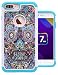 iPhone 7 Plus Case, Nuomaofly [Creative] Studded Rhinestone Crystal Bling Hybrid Armor Defender Dual Layer Protective Case Cover for Apple iPhone 7 Plus (Skull)