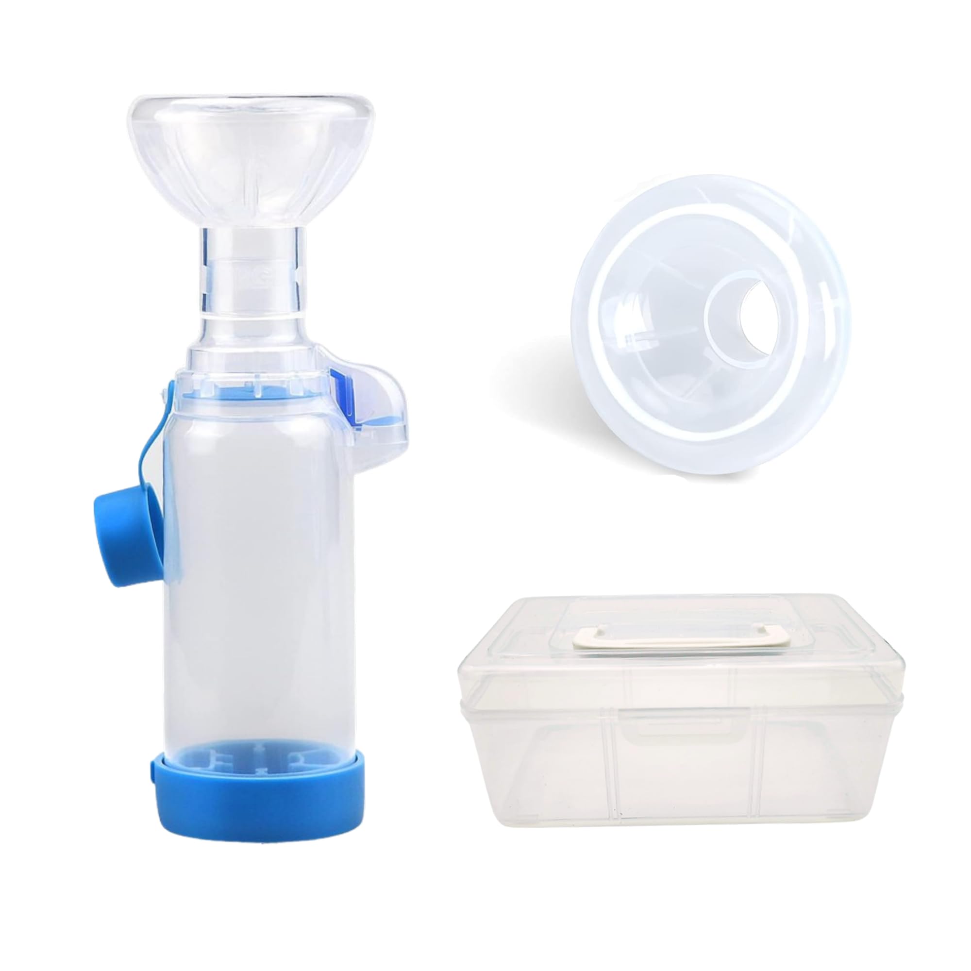 CINOCA Handheld Inhaler Spacer for Pets, Dog Inhaler Spacer, Cat Asthma Inhaler, Includes 2 Masks for Dogs and Cats, Portable with Travel Case