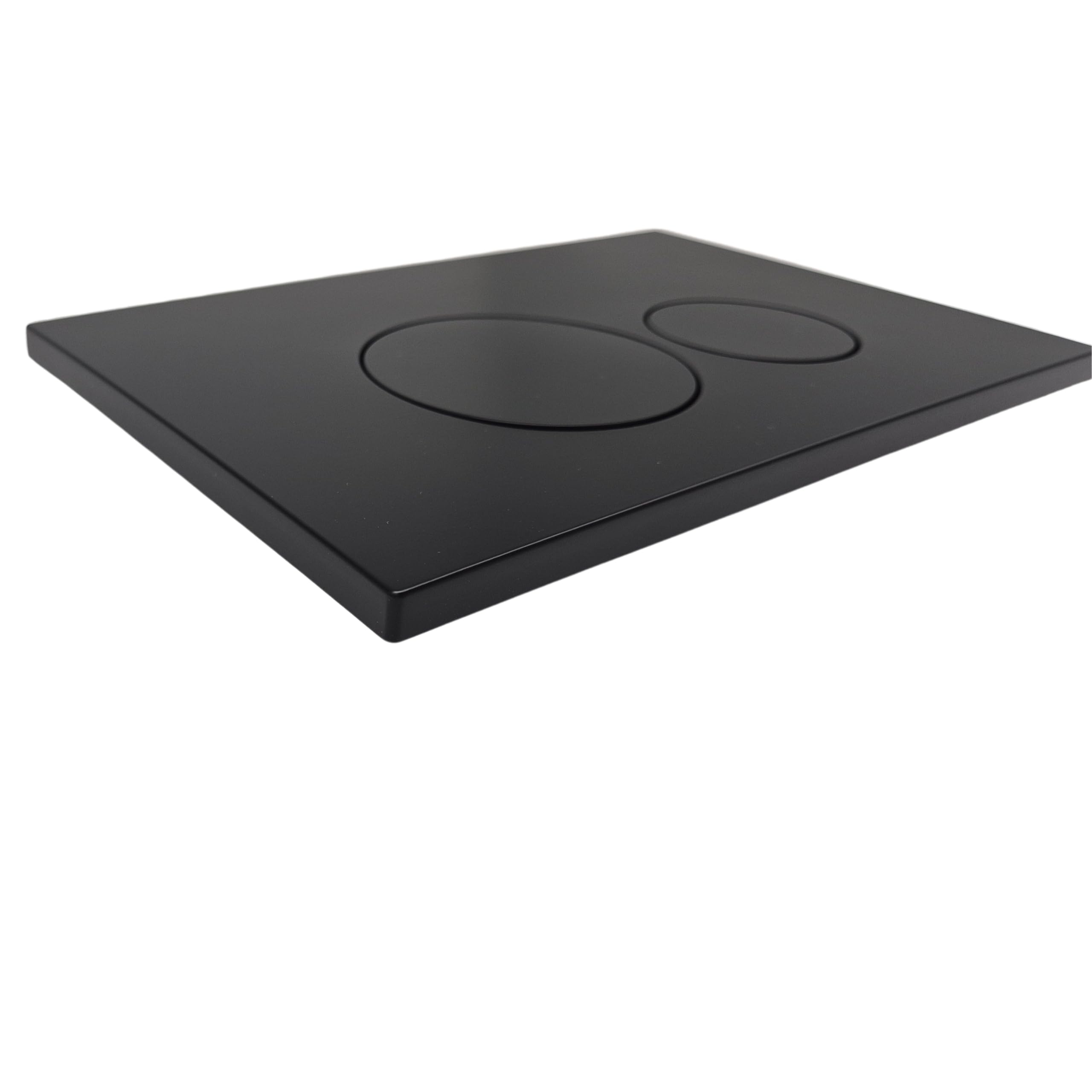 WC-Betätigungsplatte AquaUno WC DUO BLACK 23,8x15,5 cm Schwarz matt