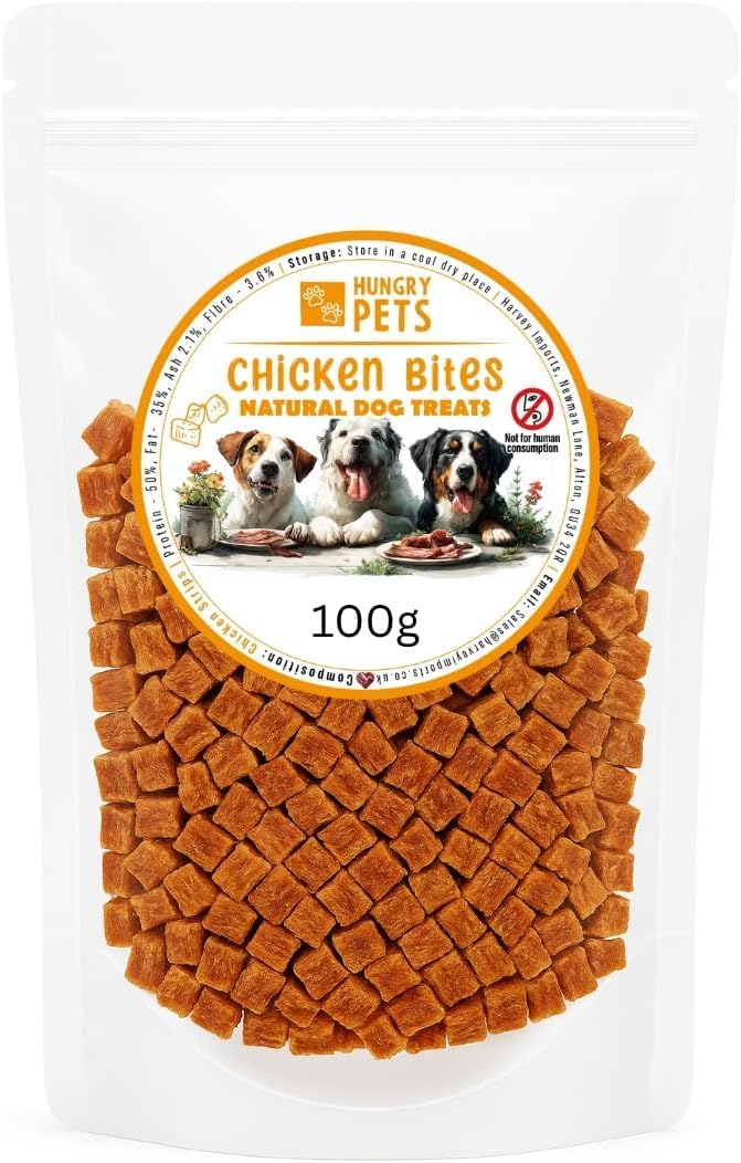 Hungry Pets Natrual Dog Training Treats 100g - Beef, Chicken, Venison, Duck, Rabbit, Goose (100g, Chicken)
