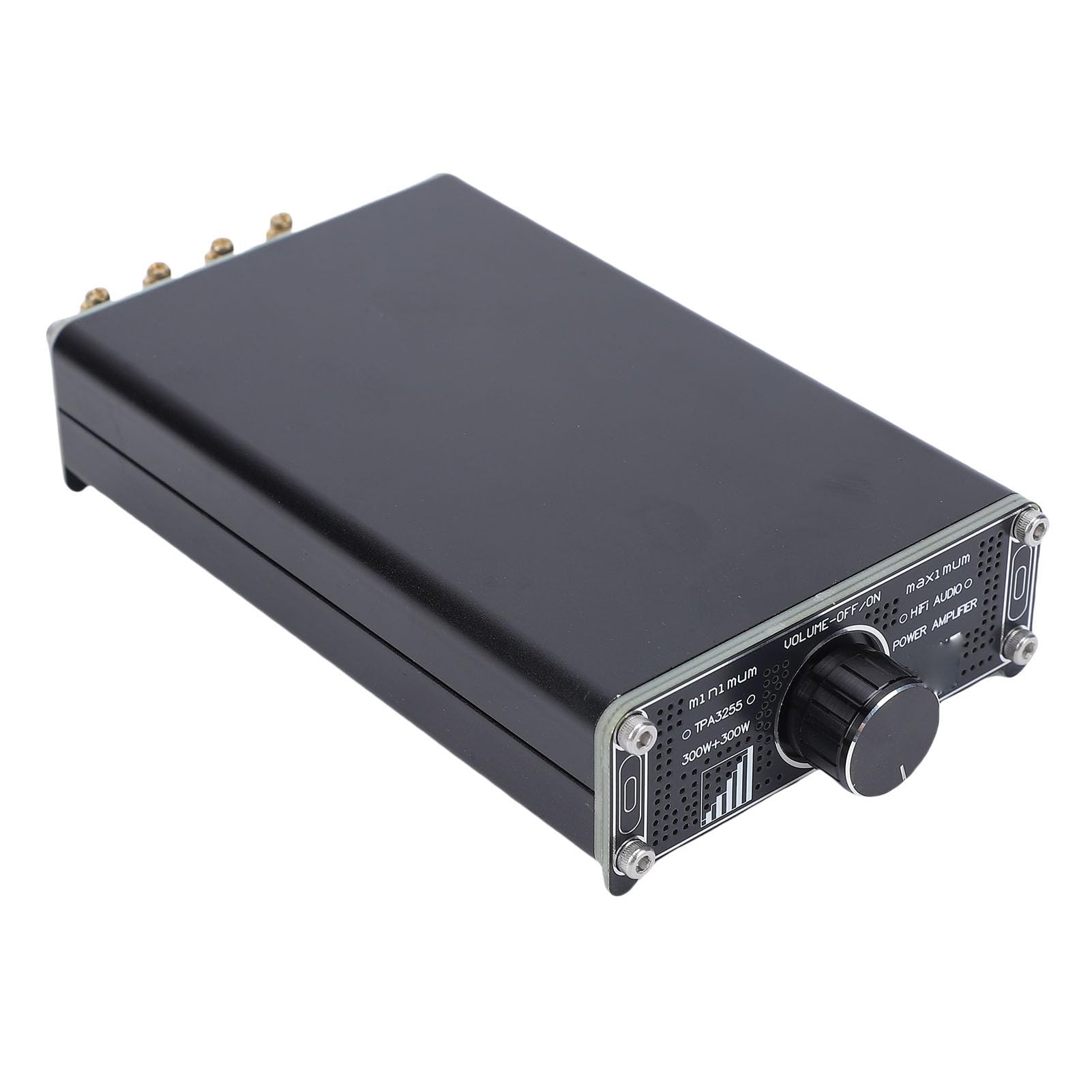 Generic Amplificador de Potencia de Retroalimentación Integrado Avanzado HiFi Clase D 300Wx2 para de Sonido Doméstico con Altavoz, Material de Aleación de Aluminio