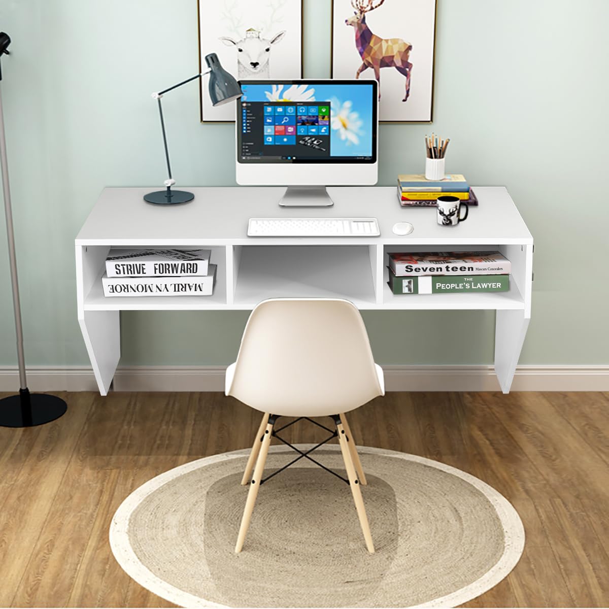 Charlotte Floating Computer Desk