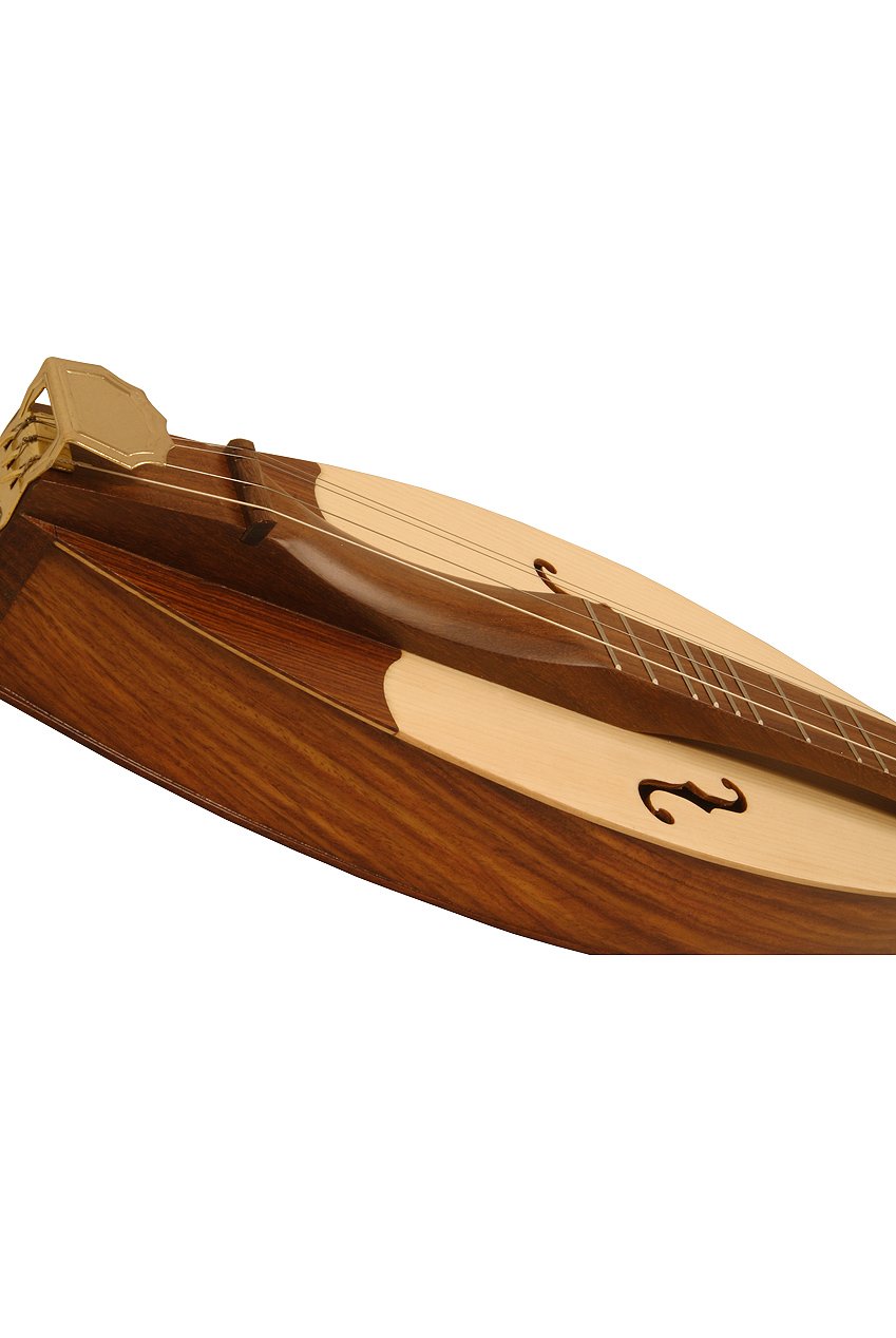 Roosebeck DMCRT4 4-String Cutaway Mountain Dulcimer, F-Hole Openings and Scrolled Pegbox - Image 3