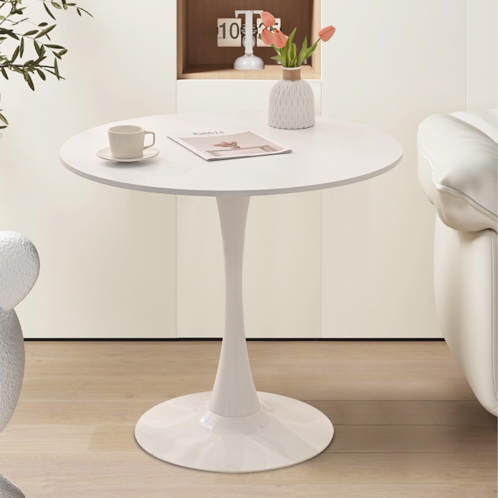 soarflash kitchen table and chairs for 2, 24" dining table velvet upholstered chairs, 3 piece round kitchen table set, dining room table set for small space, apartment (only table ) incomplete 