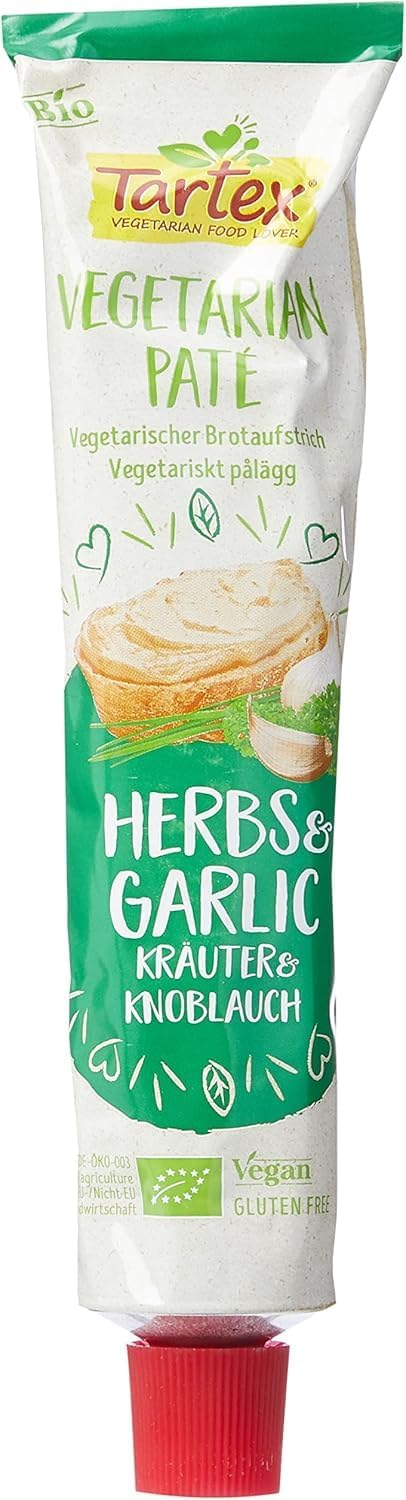 Tartex Organic Herb and Garlic Vegetarian Pate in Tube 200 g