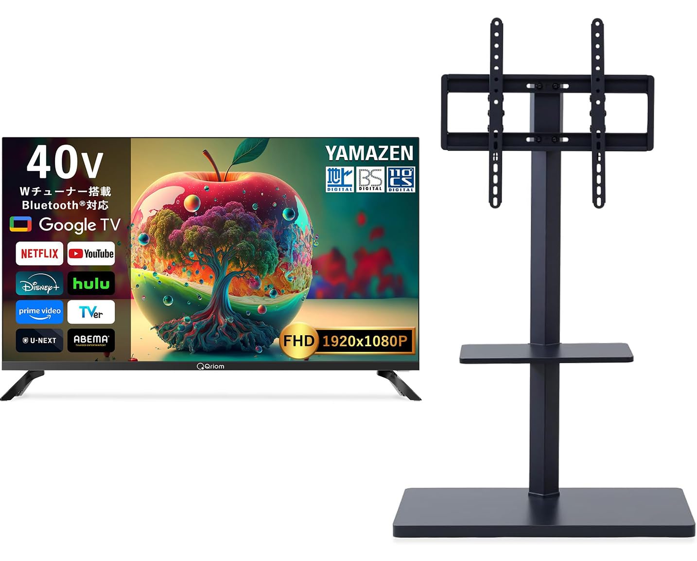 Amazon | 【セット買い】 [山善] 40型 液晶 テレビ Google TV フル