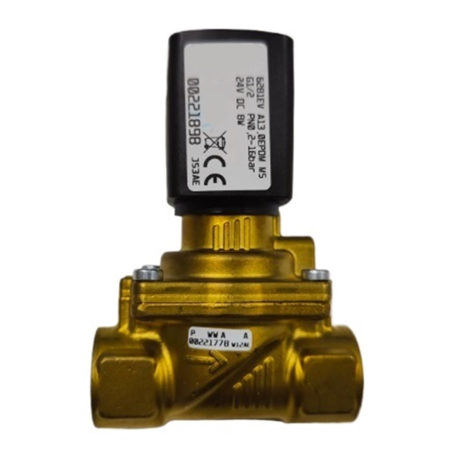 NACODLUL Diaphragm Solenoid Valve 6281EV A13 G1/2 24VDC 8W 00221898