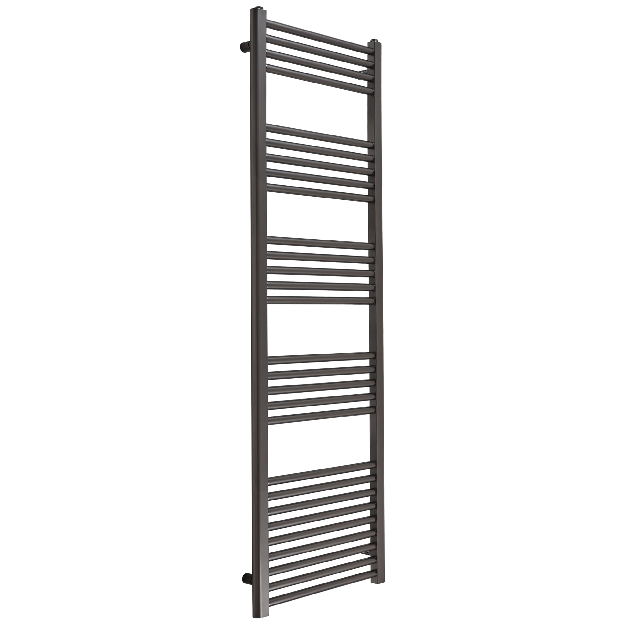 Milano Gunmetal Grey Orelia Flat Ladder Steel Heated Towel Rail - 1600Mm X 500Mm