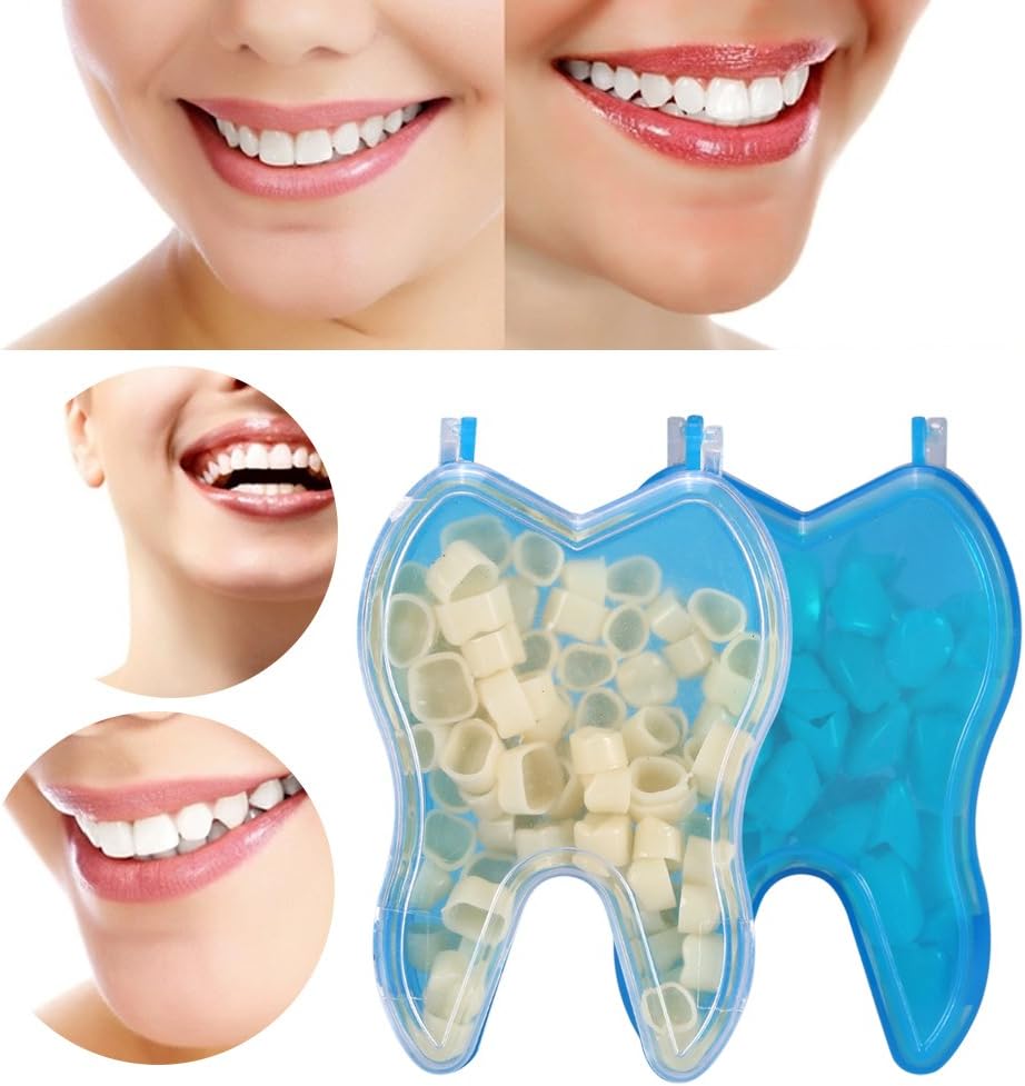 50Pcs Dental Crown, 2Types Dental Teeth Temporary Realistic Oral Care