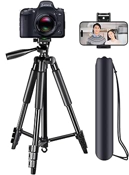 Amazon | カメラ三脚 ビデオカメラ スマホ 三脚 3WAY雲台 5段階