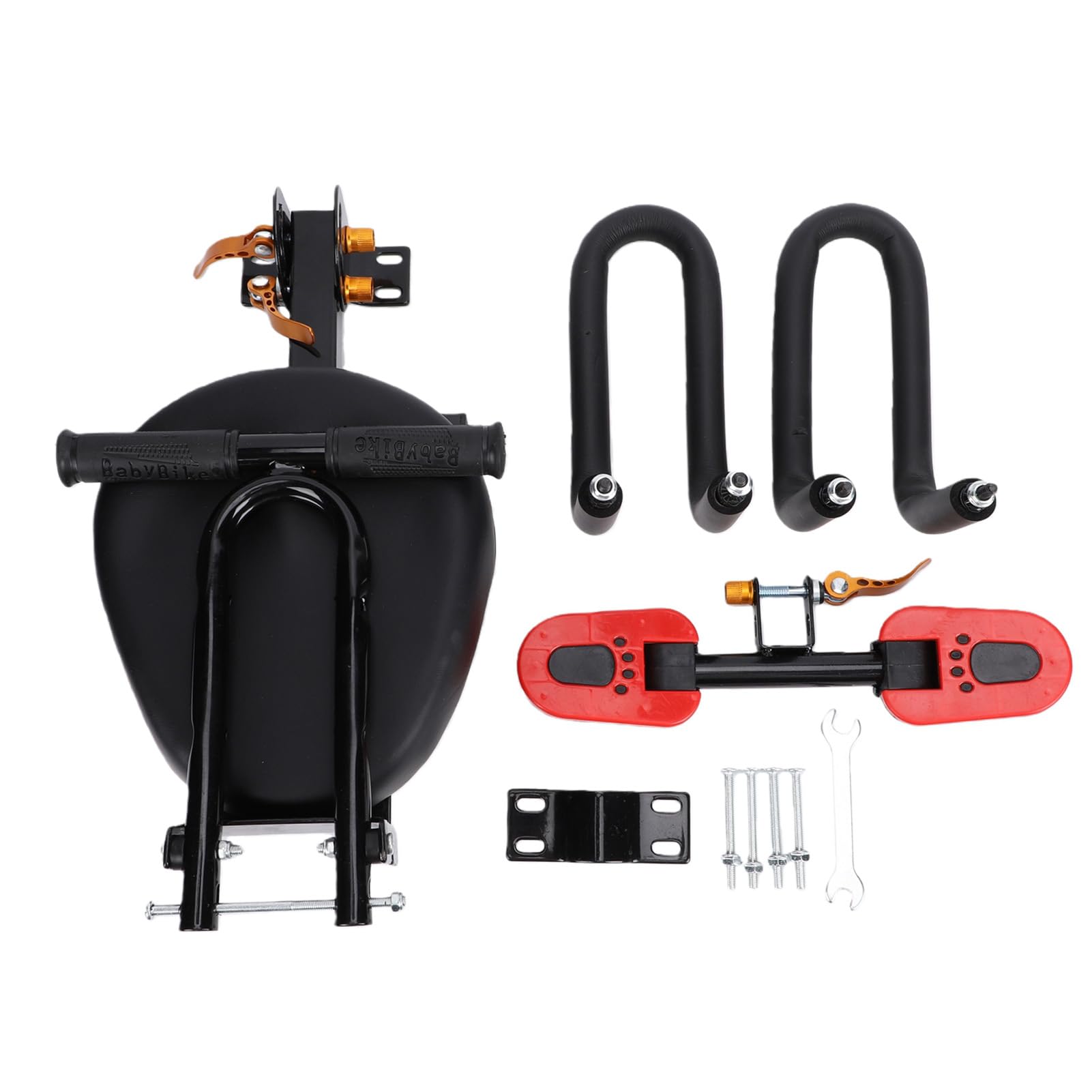Topiky Seggiolino Anteriore Rimovibile per Monopattino Elettrico, | Seggiolino per bambini per scooter ammortizzante con guardrail a pedale, per bambini piccoli, bici elettrica, bici pieghevole