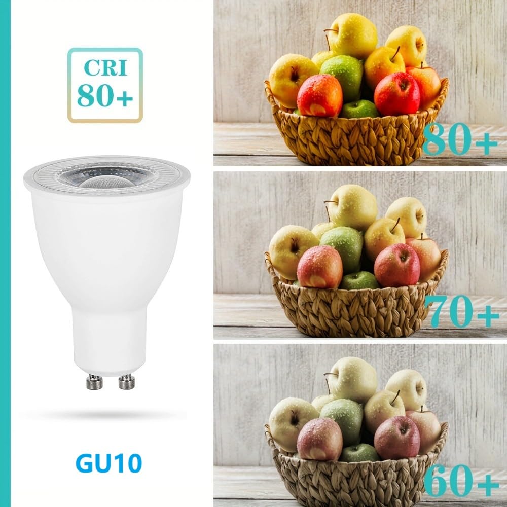 Gu10 LED-Glühbirne 15W, 100-265V Breite Spannung, kein Flimmerscheinwerfer,2835 LED-Chips, für Einbau-/Schienenbeleuchtung, Wohnzimmer in der Hausküche (230V-15W 10 Stück/warmes Licht 2700K)