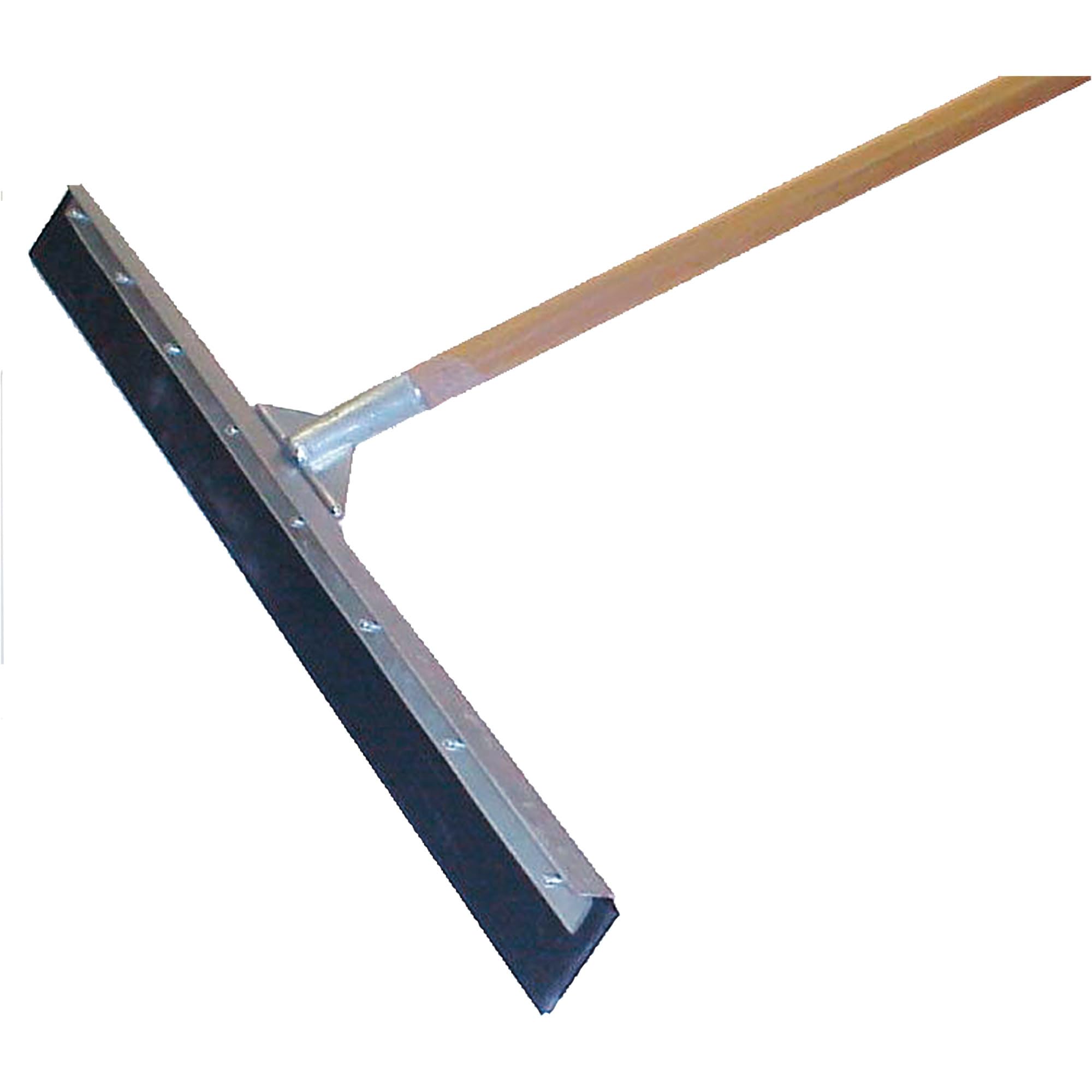 MARSHALLTOWN Asphalt Squeegee, 36 Inch Neoprene Straight Blade, 60 Inch Wood Handle, RED700245