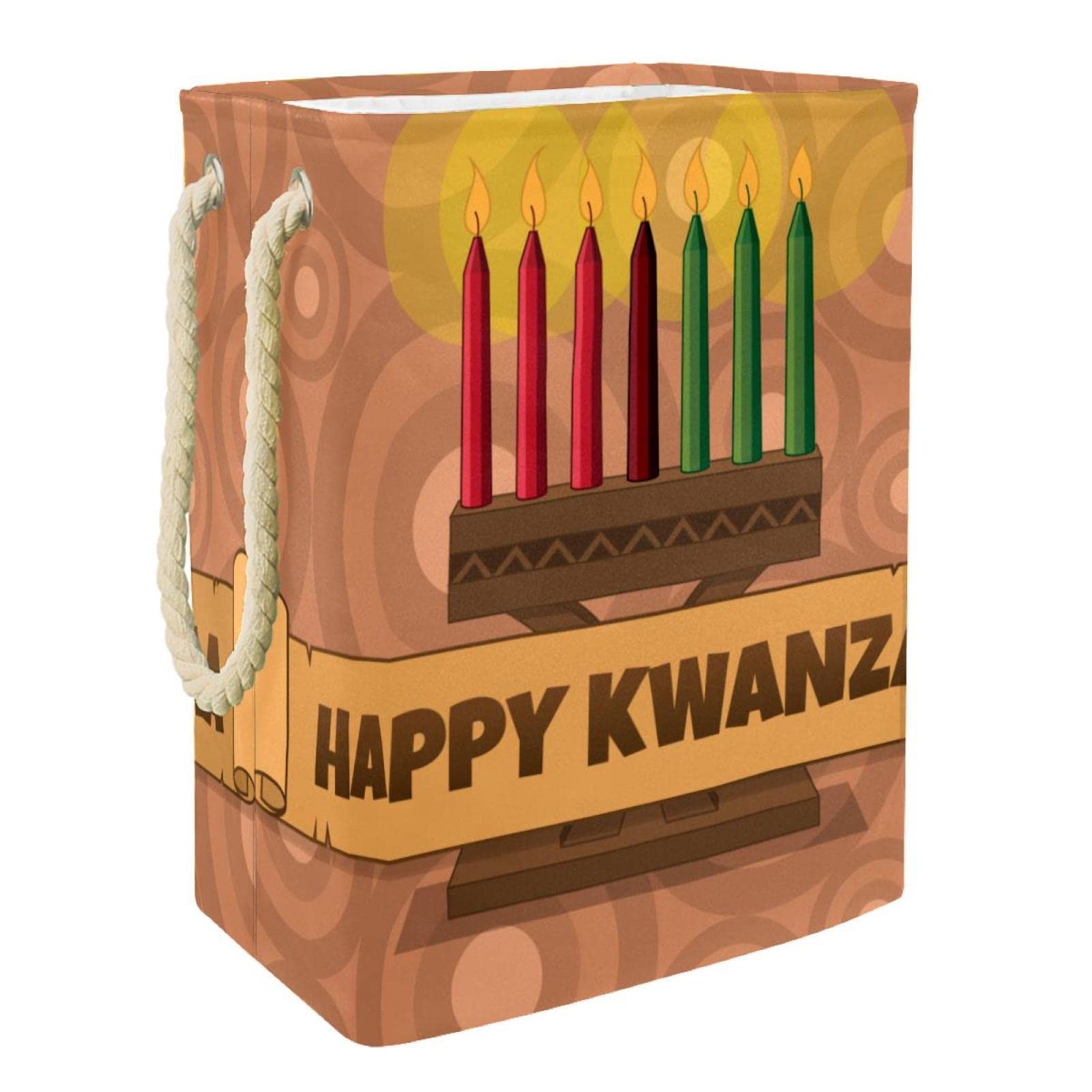 Panier à linge vintage haut de gamme Kwanzaa meuble de rangement en toile pour chambre