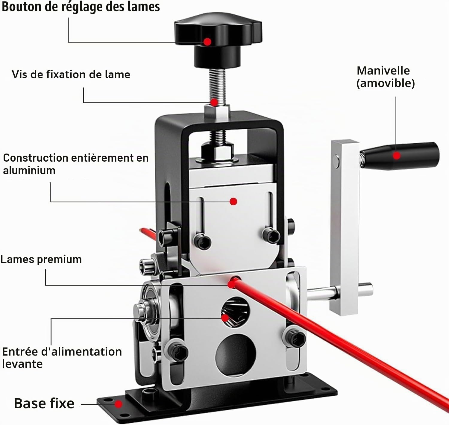 Denudeuse de Cable Electrique, Pince à Denuder Electricien Electrique, pour Câble 1-25 mm, Multifonction Denudeur Cable Electrique Machine a Denuder Le Cuivre, pour Le Recyclage des Fils