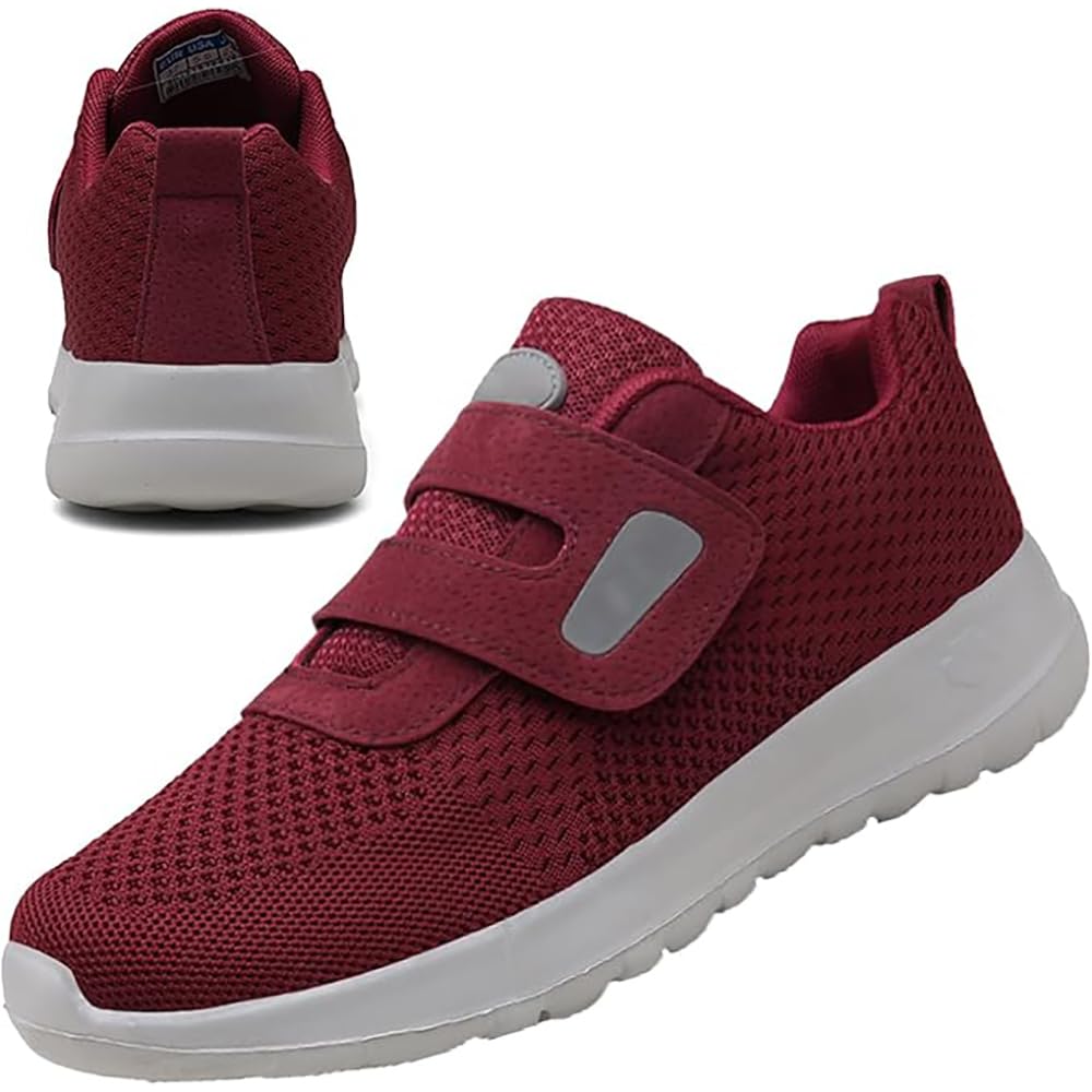 Zapatos para Diabéticos Calzado Ortopédico Ajustable Y para Caminar Zapatillas De Ancho Especial Fáciles De Poner Ligeras Y Antideslizantes Calzado Casual con Plantilla De Espuma