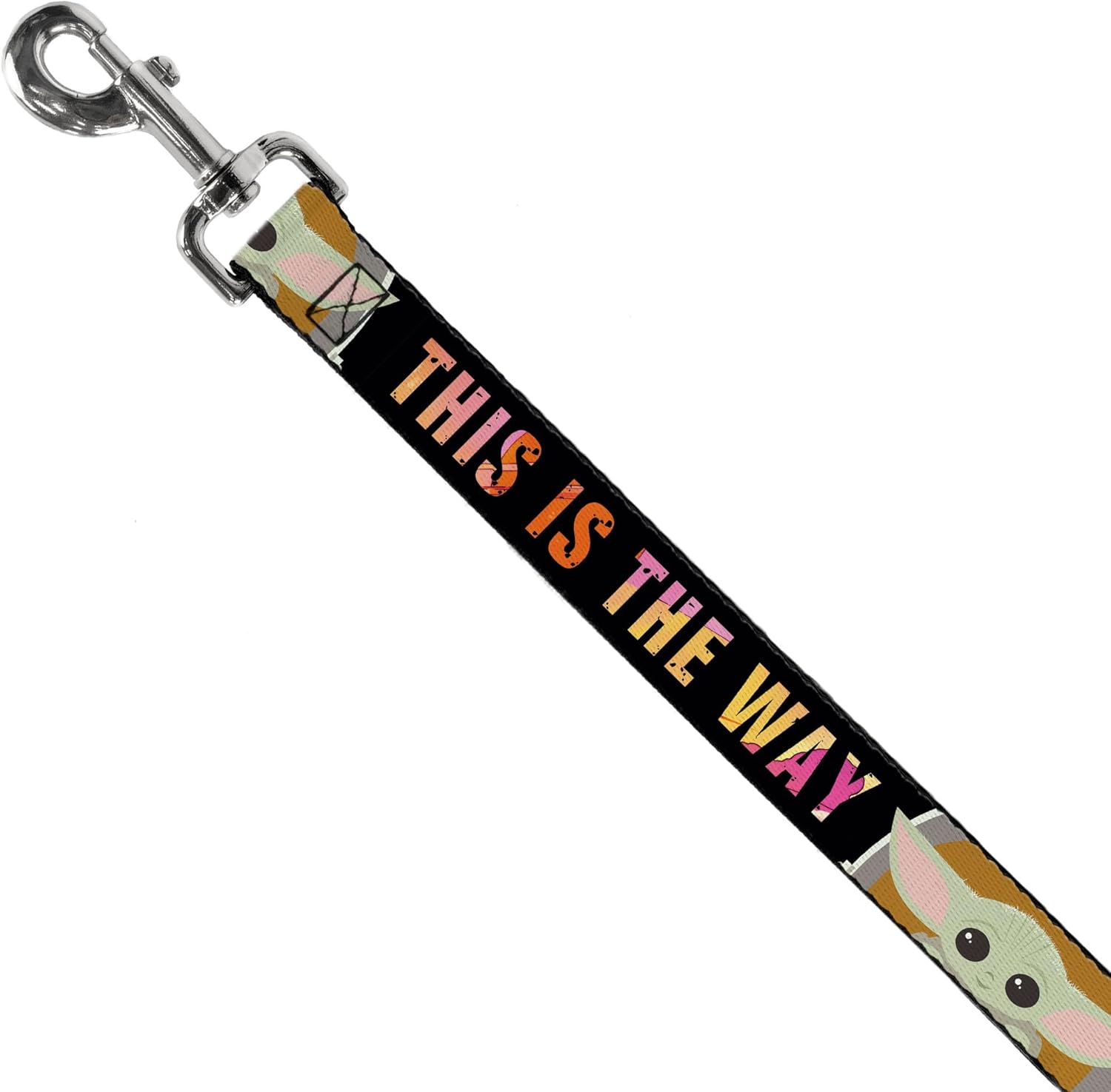 Star Wars Pet Leash, Dog Leash, Star Wars The Child Chibi Pod Pose This is The Way, 6 Feet Long 1.0 Inch Wide