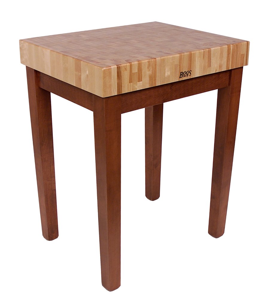 Amazon.com: John Boos American Heritage Chef's Block Prep Table with Butcher  Block Top Base Finish: Barn Red, Shelves: Not Included : Home & Kitchen