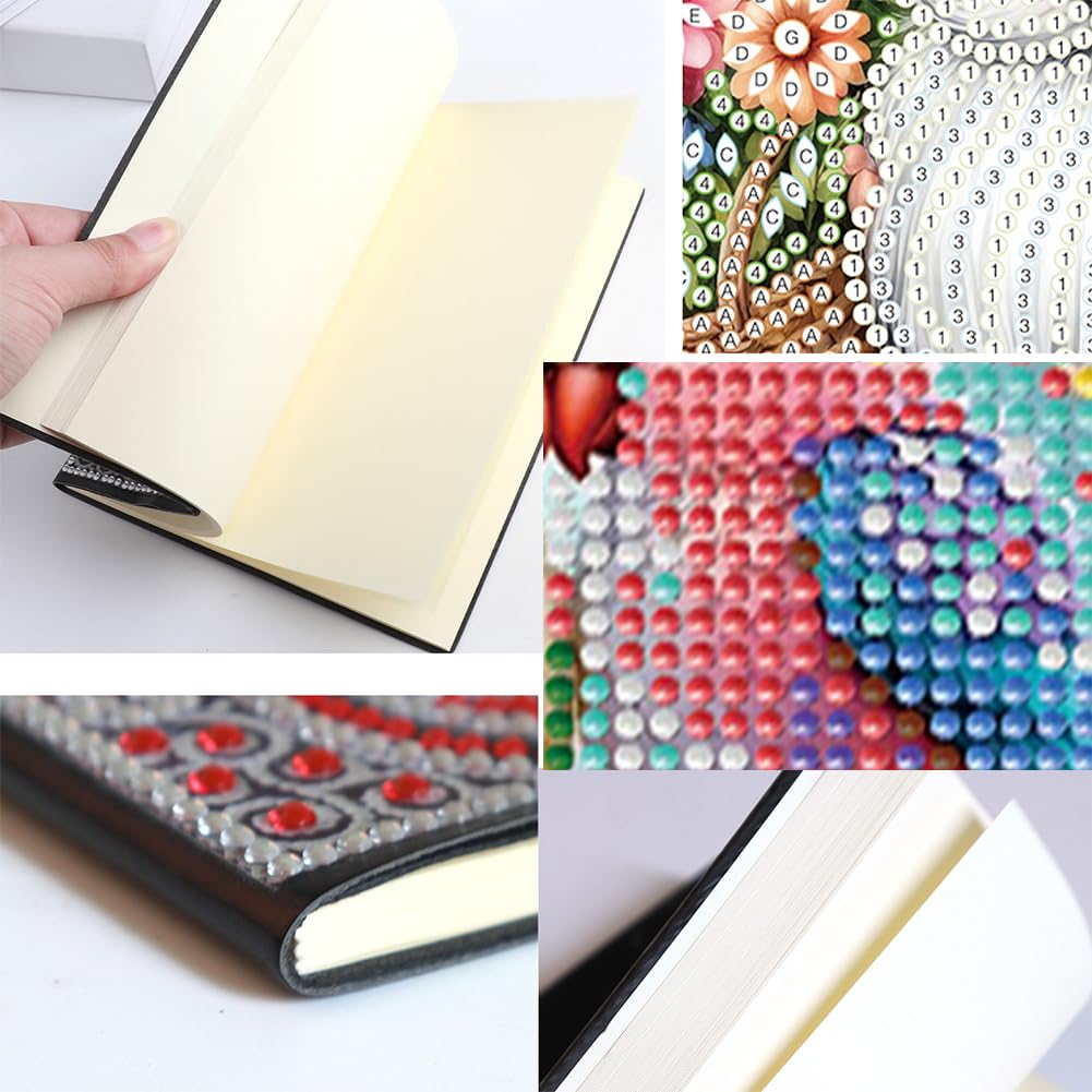 5D-Diamant-Kunst-Gemälde zum Selbermachen – Papagei-Kristall-Notizblock &