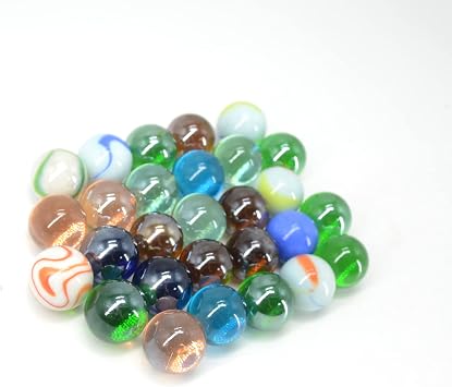 12pieces Assorted Color 1 Shooter Marbles, Glass Assorted Colors Round Marble Toy, Variety of Patterns Marbles Bulk for Kids Marble Games, DIY and Home Decoration