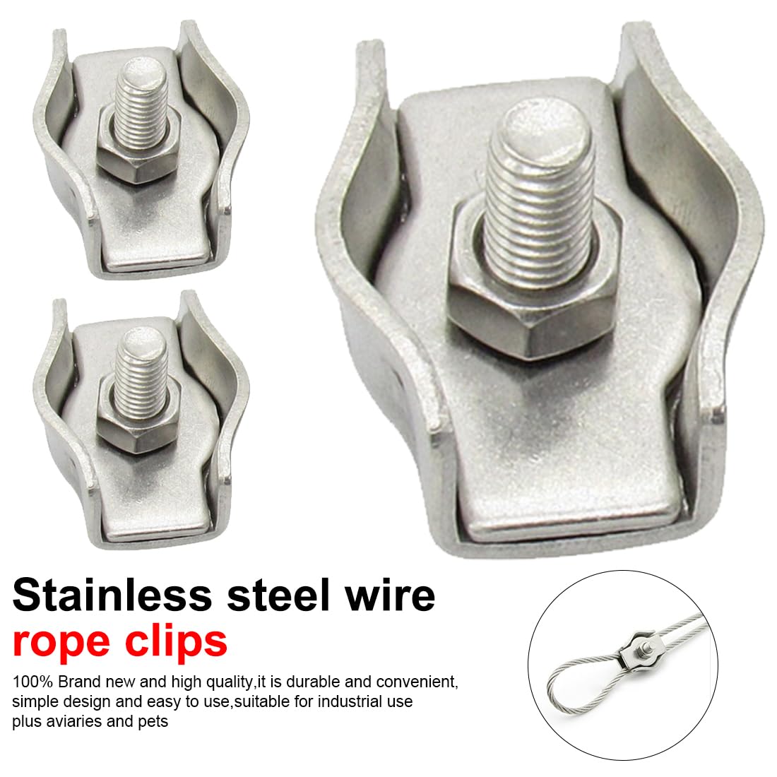 Lot De 10 Serre-câbles Métalliques Essentials M4 Argent | Câble Et