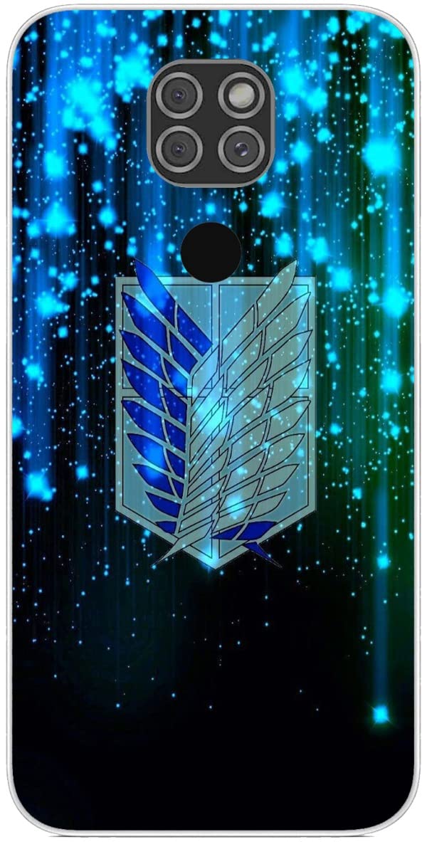 Compatible with Moto G9 Play | Moto E7 Plus | Moto G9(India) case Attack on AOT Anime Titan 94 Soft TPU Rubber Protection Cover Clear