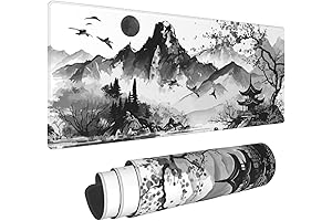Distinctive Japanese Watercolor Floral Mouse Pad for Precision Gaming