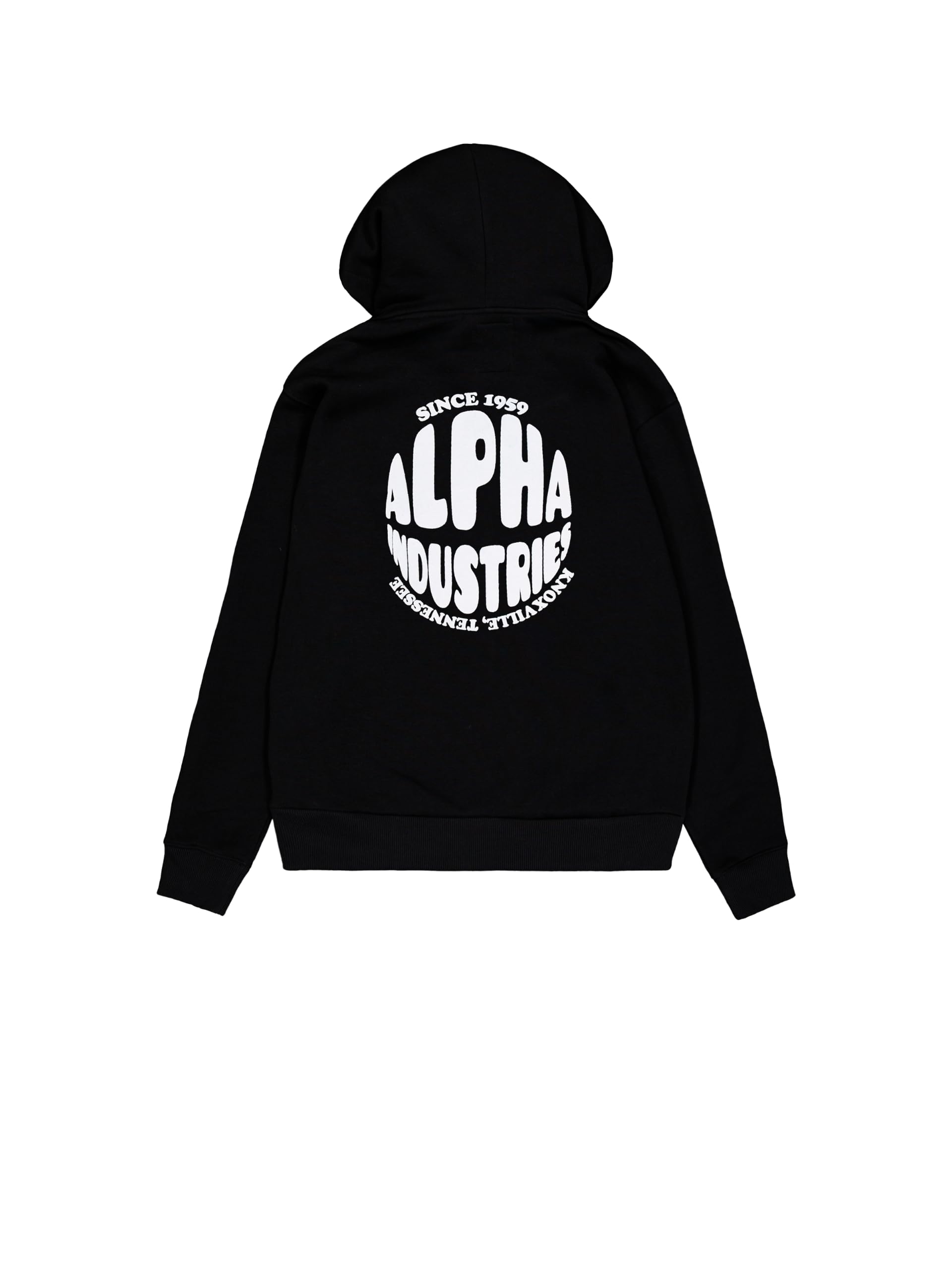 Alpha Industries Mężczyźni Logo Hoodie Back Print Black XXL