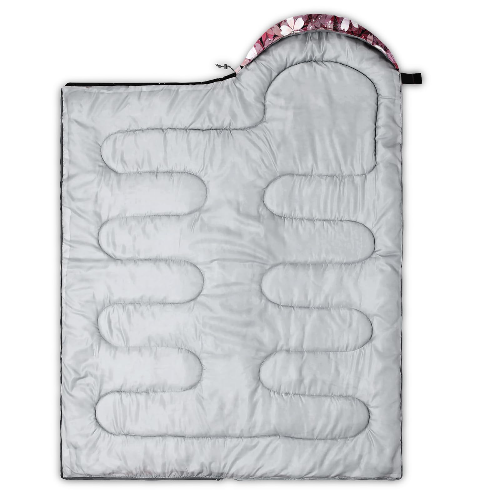 QOOMO Sacos de dormir de camping, 3 estaciones de clima cálido y fresco, ligeros, impermeables para adultos y niños, viajes y al aire libre, equipo de equipo de camping